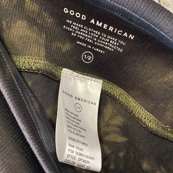 Good American Tie Dye Seamless High Waist Leggings 1/2 - Picture 4 of 7